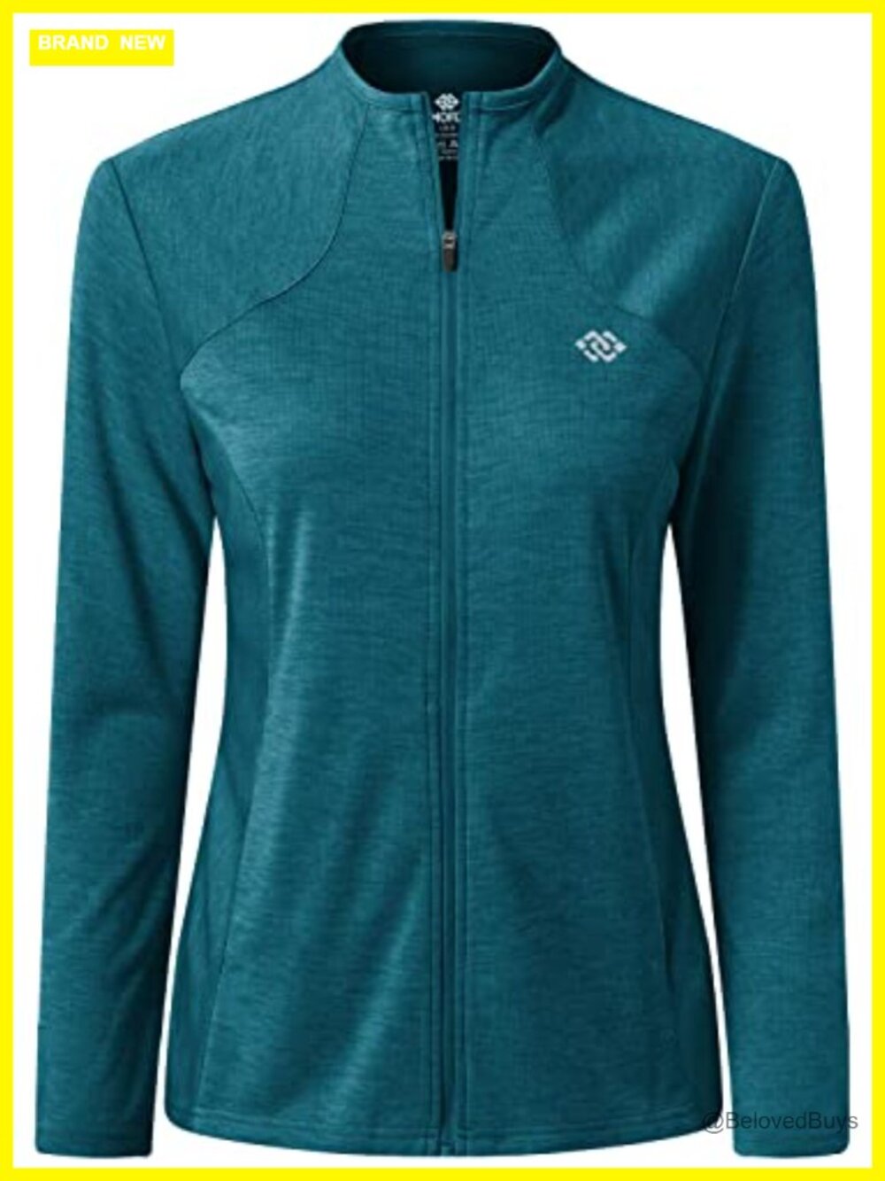 MoFiz Women's Athletic Running Jacket UPF 50+ Fleece Lined Full Zip Workout